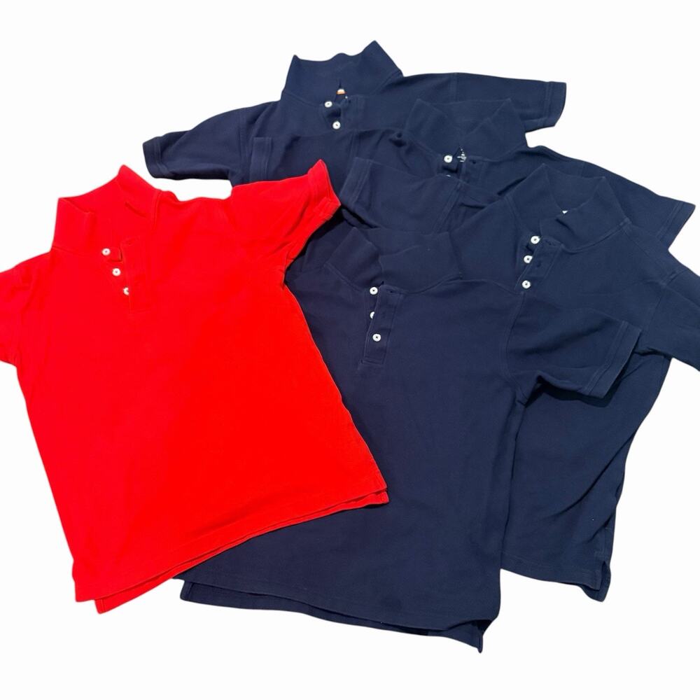 School Uniform Shirts Tops Boys XL 14/16 4 Blue 1 Red French Toast